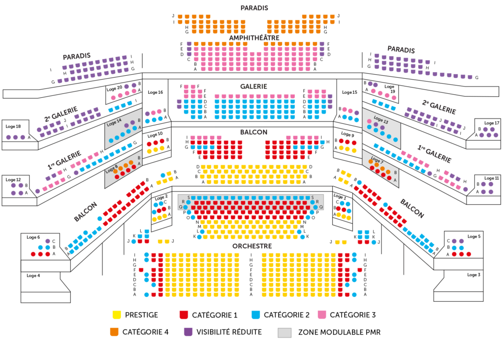 Plan de salle du Théâtre du Capitole